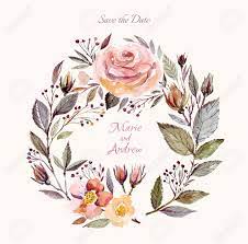 And before you worry about crafting your invitation and adding flowers to every element to your wedding party, we suggest you to think and pick your best theme and pour them in to your invitations. Wedding Invitation Template With Watercolor Floral Wreath Beautiful Roses And Leaves Royalty Free Cliparts Vectors And Stock Illustration Image 44083484