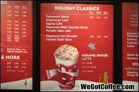 Starbucks Holiday Menu Board Starbucks Holiday Drinks Holiday Drinks Starbucks Menu