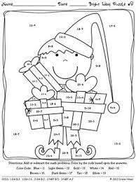 You can then open the pdf and click print. Christmas Math Activities Bright Ideas For The Holidays Math Coloring Worksheets Math Coloring Kindergarten Math Worksheets