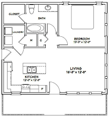 Find the best 1 bedrooms cabin for your vacation. 30x26 House 1 Bedroom 1 Bath 780 Sq Ft Pdf Floor Plan Instant Download Model 3b Guest House Plans One Bedroom House Plans One Bedroom House
