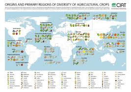 Une Carte De La Region D Origine Des Fruits Et Legumes Carte Des Regions Fruits Et Legumes Carte