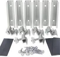 Amazon.com : Solar Panel Roof Mounting Kit,Complete 2 Panel ...