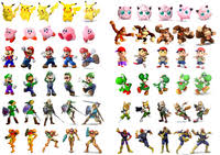 The unlockabale characters of the roster in this game are: Super Smash Bros Series Smashwiki The Super Smash Bros Wiki