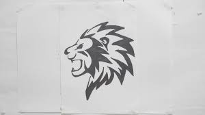 Ep 115 How To Draw Lion Head Ribal Tattoo Design 2 Lion Tattoo Design Tribal Tattoo Designs Lion Tattoo