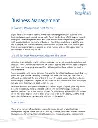 Degree is general and allows students to choose a double major, such as business and accounting, or to select a minor in business law, corporate social responsibility, marketing, organizational behavior, and small business management and urban entrepreneurship. Business Management Swansea University