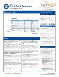 Microsoft Word Quick Reference Free Customguide Kit In 2020 Word Reference Words Microsoft Word