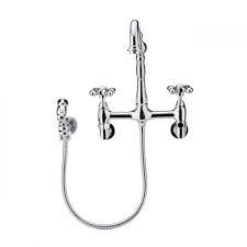 Get free shipping on qualified wall mount kitchen faucets or buy online pick up in store today in the kitchen department. Audrey Wall Mount Kitchen Faucet Metal Cross Handles