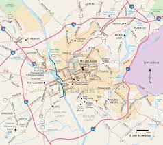 Find printable columbia, sc maps and discover the downtown area, lexington and neighborhoods. Columbia South Carolina Free Online Map
