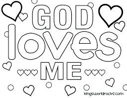 Preschoolers will feel love towards god who loves them unconditionally. Printable Coloring Pages Jesus Loves Me Novocom Top
