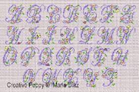 Buy 2 get 1 free alphabet cross stitch pattern pdf modern pattern personalized embroidery chart pattern baby gift easy embroidery letters. Maria Diaz Daisy Chain Alphabet Cross Stitch Pattern
