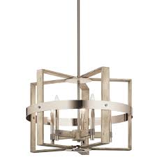 Peyton 5 Light Chandelier White Washed