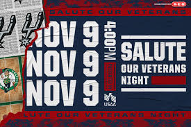 spurs and usaa to honor the military during november 9