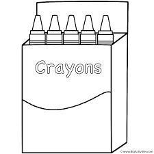 They watched me as i colored, they watched 'til i was through. Box Of Crayons Coloring Page Back To School