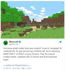Jul 28, 2019 · starting today, you can play the original minecraft — complete with bugs — in your web browser. You Can Now Play Minecraft For Free In Your Browser Chat Mi Community Xiaomi