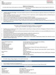 android developer resume samples