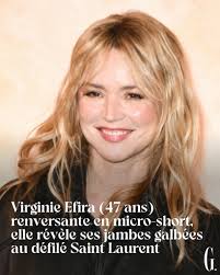 Virginie Efira éblouit au défilé Saint Laurent, brillante et féminine ! ✨❤️