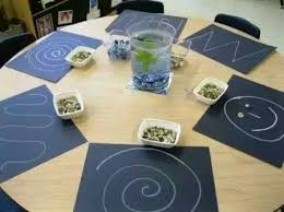 Fasulye Ince Motor Etkinligi Kartondaki Cizgilerin Uzerine Fasulyeler Tek Tek Yapistirici Ile Yapistirilir Ince Motor Becerileri Okul Motorlar