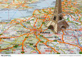 Eiffel tower from mapcarta, the open map. Eiffel Tower On France Map Stock Photo 5262982 Megapixl