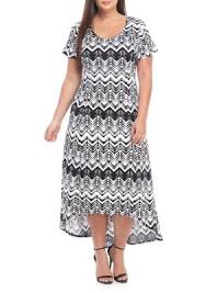 Kim Rogers Women S Plus Size High Low Maxi Dress Black Chevrank 2x High Low Maxi Dress Comfy Maxi Dress Black Maxi Dress