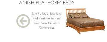 Luxury modern style comfort upholstered solid wood single queen king size steel bed frame. Platform Beds From Dutchcrafters Amish Furniture