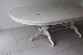 I've looked at hundreds of dining tables online, and i can't find any that both suit my needs (expandable up to at least 100 inches) and. French Provincial Style Double Pedestal Distressed Oval Dining Table Art Antiques Antlers