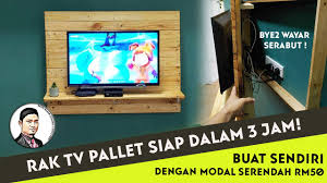 Kami hanya ingin ruang yang lebih besar dan lebih besar untuk momen memasak kami. Diy Rak Tv Kayu Pallet Dengan Modal Rm 50 Pasti Boleh Buat Dalam 3 Jam Sahaja Youtube
