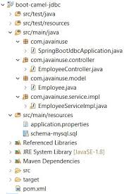 Spring Boot Apache Camel Jdbc Component Mysql Hello World Example Javainuse