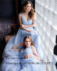 Free shipping and returns on women's wedding guest sale dresses at nordstrom.com. Mbcullyd V Neck Light Blue Bridesmaid Dresses For Women 2020 Long Wedding Guest Dress Applique Lace Sukienki Na Wesele Damskie Buy On Zoodmall Mbcullyd V Neck Light Blue Bridesmaid Dresses For Women 2020 Long