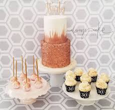 Female rose gold 30th birthday cake. Always With Cake Rose Gold 30th Birthday Cake And Desserts Facebook