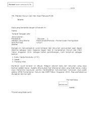 Kementerian hukum dan ham (kemenkumham), kementerian agama dan kementerian luar negeri (kemenlu). Format Surat Lamaran Cpns Kemenham