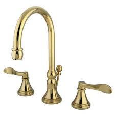 Kingston Brass Nufrench Widespread Bathroom Sink Faucet With Brass Pop Up Wayfair In 2020 Kingston Brass Sink Faucets Bathroom Faucets
