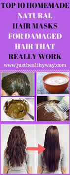 Using Blow Dryers Flat Irons Or Color Treatments Can Be Damaging To Your Hair And Homemade Hair Products Natural Hair Mask Hair Treatment Damaged
