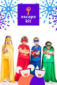 You're going to have fun! Superheroes Escape Room In 2021 Escape Room Escape Room For Kids Kits For Kids