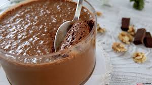 Receita De Mousse De Chocolate E Nozes Teleculinaria Mousse De Chocolate Facil Mousse De Chocolate Receitas