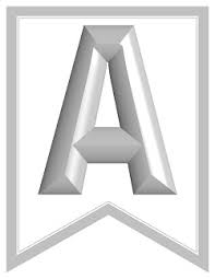 Each letter of the alphabet is available to be printed out, so all you have to . Swallowtail Printable Alphabet Banner Letters Silver W Printable Party Com