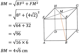 Cara menghitung panjang diagonal sisi, diagonal. Panjang Rusuk Kubus Aecd Efgh Pada Gambar Berikut Adalah 8 Cm Jarak Antara Titik B Dan M Mas Dayat