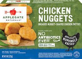 For a slightly healthier variety. Products Breaded Chicken Natural Chicken Nuggets Applegate