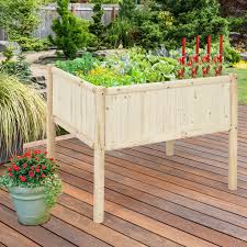 So i designed these planter boxes with 2 goals in mind Elevated Wood Planter Box With Fir And Pine Wood Frame Plant Stands Gardening Lawn Garden Home Garden Costway Costway
