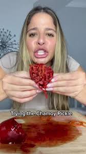 I had to try this Chamoy Pickle Challenge 😅