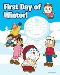 doraemon et friends doraemon cartoon doraemon first day of winter