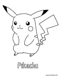 coloriage pokemon pikatchu a imprimer coloring pages pikachu page de coloriages