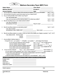 Insurance coverage to medicare beneficiaries pay beneficiary claims as. Medicare Secondary Payer Form 2020 Fill Online Printable Fillable Blank Pdffiller