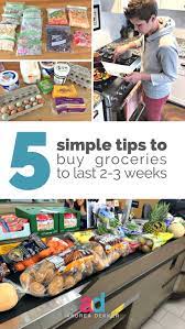 5 Tips To Stretch Your Groceries For 2 To 3 Weeks Fresh Food Food Shopping List Grocery Shop