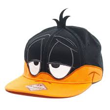 Looney Tunes Daffy Duck Face Snapback Cap Spike Dabomb Daffy Duck Looney Tunes Cap