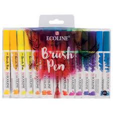 eco line brush pen 30 colors set t1150 9005 407129