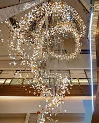 Custom Made Art Bubble Glass Large Hotel Lobby Ballroom Chandelier Lighting For Hotel Proje Large Chandelier High Ceilings Big Chandelier Modern Big Chandelier