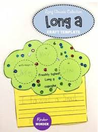 Free Long Vowel A Craft And Worksheet Template Follow Kinder Wonder On Tpt Worksheet Template Worksheets Templates