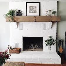 It Only Took A Few Years To Convince Tim Fair To Paint Our Fireplace Brick White Haha Couldn T Be More Estufas Hogar Diseno De Chimenea Chimeneas Pintadas