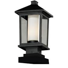 Z Lite Mesa One Light Medium Black Outdoor Pier Mount 538phm Sqpm Bk Bellacor Outdoor Post Lights Post Mount Lighting Post Lights
