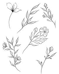 Roslinki Do Wziecia Tattoo Tattoodesign Tattooideas Handpoke Handpokedtattoo Handpokeartist Ma Line Art Tattoos Flower Drawing Design Line Art Drawings Flower tattoos designs have shown expansion in the last few decades especially after contraption of colorful tattooing, and authentication to the fact. line art tattoos flower drawing design